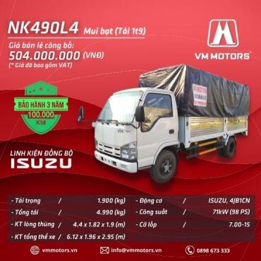 NK490L4 MUI BẠT TẢI 1T9