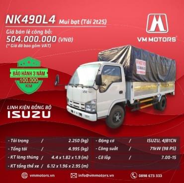 NK490L4 MUI BẠT TẢI 2T25