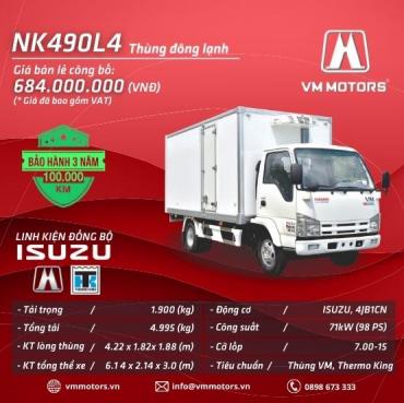 NK490L4 THÙNG ĐÔNG LẠNH THÙNG VM