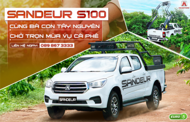 Xe Sandeur S100 chở cà phê